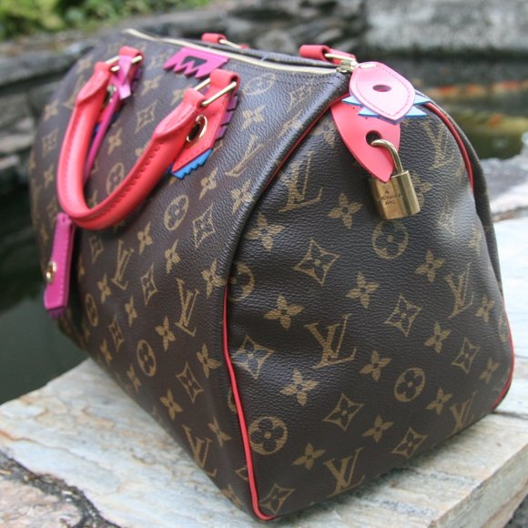 LOUIS VUITTON LIMITED EDITION MONOGRAM CANVAS SPEEDY 30 TOTEM-100% AUTHENTIC - Picture 3 of 16